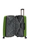 Rockland Melbourne Hardside Expandable Spinner Wheel Luggage, Green, Checked-Large 28-Inch (F1603-GREEN)