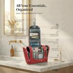 Bago Travel Toiletry Bag for Women and Men - Large Waterproof Hanging Large Toiletry Bag for Bathroom and Travel Bag for Toiletries Organizer - Makeup Bag (Red)