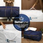 Blue Large Duffel Bag for Traveling - Heavy-Duty 600D Polyester, Waterproof with Reinforced Handles, Holds 100 lbs - Premium Quality Duffle Bag Perfect for Travel & Storage - 42" x 16" x 20" Inches