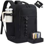 LOVEVOOK 40L Travel Backpack for Men Women, Waterproof Carry On Backpack for Work & Travel, Flight Approved Personal Item with 3 Packing Cubes, TSA Bag Fits 17.3" Laptop,Black