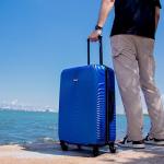 DUKAP INCEPTION Luggage with Spinner Wheels | Durable Lightweight Hardside Suitcase, Travel Bag with Handle and Trolley, 28-Inch Large Checked Luggage | Blue