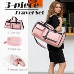 MAXTOP Travel Duffle Bag for Women Carry On Tote Weekender Overnight Bag Large Capacity Duffel Bag With Shoe Compartment,Gym Tote Bag with Dry and Wet Separation