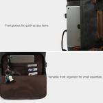 G-FAVOR 40L Travel Backpack, Vintage Canvas Rucksack Convertible Duffel Bag Carry On Backpack Fit for 17.3 Inch Laptop Bag