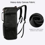 G-FAVOR 40L Travel Backpack, Vintage Canvas Rucksack Convertible Duffel Bag Carry On Backpack Fit for 17.3 Inch Laptop Bag