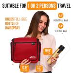 Travel Toiletry Bag for Men and Women - Large Hanging Toiletry Organizer - Waterproof Hygiene Bag with Metal XXL Swivel Hook, with Sturdy Zippers and 19 Compartments for Toiletries, Makeup, Cosmetics