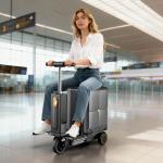 Smart  Airwheels Rideable Electric Suitcase Motorized Luggage USB Port Aluminum Frame Carry on with Battery