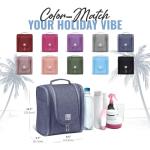 BOACAY Hanging Travel Toiletry Bag for Women and Men, Makeup Bag, Bathroom & Shower Organizer Kit for Accessories, Cosmetics, Travel Essentials