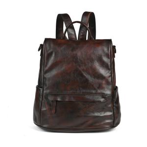 2026 New Vintage Backpack, Hand Rubbed Color Travel Bag, Large Capacity School Bag for Daily Commute