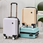 14-Inch Small Luggage Can Go On The Plane Without Checking, With A Password Lock, Leather Suitcase, Travel Trolley Case