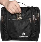 Hanging Toiletry Bag Extra Large Capacity | Premium Travel Organizer Bags For Men And Women | Durable Waterproof Nylon Bathroom, Shower, Makeup Bag For Toiletries, Cosmetics, Shampoo (Black)