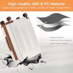 Kono Lightweight 28 Inch Expandable Luggage with Quiet Spinner Wheels TSA Lock, Scratch and Drop Resistant PC+ABS Hardside Durable Large Checked Suitcase, Cream White & Brown