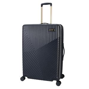Jessica Simpson Abilene 28" Expandable 8-Wheel Spinner Large Checked Luggage Suitcase, Blue Nights