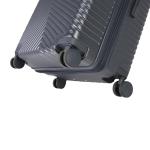 Jessica Simpson Abilene 28" Expandable 8-Wheel Spinner Large Checked Luggage Suitcase, Blue Nights