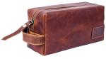 Texan Bull Genuine Leather Unisex Toiletry bag for Travelling | Travel Toiletery Bag I Toiletry Bag for Men and Women
