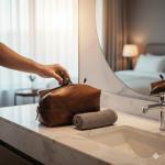 Texan Bull Genuine Leather Unisex Toiletry bag for Travelling | Travel Toiletery Bag I Toiletry Bag for Men and Women