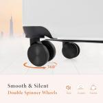 Sweetcrispy Carry on Suitcase, Luggage with Spinner Wheels, Hard Shell ABS, TSA Lock, 20 Inch White