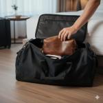 Texan Bull Genuine Leather Unisex Toiletry bag for Travelling | Travel Toiletery Bag I Toiletry Bag for Men and Women