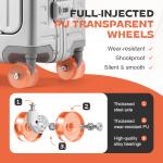 Front Opening Aluminum Magnesium Alloy Luggage 20 24 Inch Full Injected PU Wheels Color Block Carry On Suitcase with Cup Holder