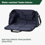 Halfday Convertible 2-in-1 Garment Duffel Weekender Bag 45L | Wrinkle-Free Travel, Hanging Suit Compartment, Shoe Pockets, Trolley Sleeve. Durable & Water-Resistant Carry-on, Marine