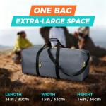 Uarition 100L Extra Large Duffle Bag for Travel, 3 In 1 Travel Duffel Bags for Men and Women, Foldable Duffle Backpack for Traveling, Grey