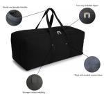 DoYiKe Extra Large Canvas Travel Duffle Bag Heavy Duty, Sports Military Travel Camping Travel Tent Storage Black