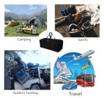 DoYiKe Extra Large Canvas Travel Duffle Bag Heavy Duty, Sports Military Travel Camping Travel Tent Storage Black