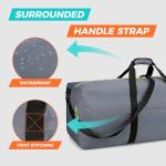 Uarition 100L Extra Large Duffle Bag for Travel, 3 In 1 Travel Duffel Bags for Men and Women, Foldable Duffle Backpack for Traveling, Grey