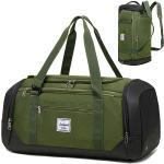 Laripwit Gym Bags for Men, 40L Medium Sports Travel Duffel Bag with Shoe Compartment & Wet Pocket Lightweight Gym Duffle Bag Backpack Multipurpose Weekender Overnight Backpack for Women, Green