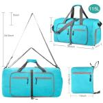 Dimayar 115L Travel Duffle Bag for Men Women - Foldable Duffel Bag with Shoes Compartment - Overnight Bags Waterproof & Tear Resistant(Mint Green)