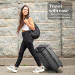 OLIXIS 29 Inch Luggage, Hardside Checked Suitcase with Spinner Wheels, Lightweight ABS Hard Shell Travel Luggage, TSA Approved Lock, Expandable Large Suitcase for Business & Travel–Black