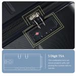 OLIXIS 29 Inch Luggage, Hardside Checked Suitcase with Spinner Wheels, Lightweight ABS Hard Shell Travel Luggage, TSA Approved Lock, Expandable Large Suitcase for Business & Travel–Black