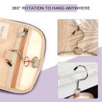 Travel Hanging Toiletry Bag for Women and Men, 6 Organizer Compartments, Holds Full Size Bottles, Extra Large Cosmetic Accessories, Makeup essentials, Bathroom Water-resistant Toiletries Bag, Purple