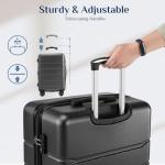 OLIXIS 29 Inch Luggage, Hardside Checked Suitcase with Spinner Wheels, Lightweight ABS Hard Shell Travel Luggage, TSA Approved Lock, Expandable Large Suitcase for Business & Travel–Black