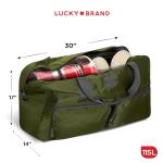Lucky Travel Duffel Bags 115L, Gym Bag, Travel Bag & Large Duffle Bag for Men, Foldable Overnight Weekender Bags for Women & Men with Adjustable Shoulder Strap, Loden Green