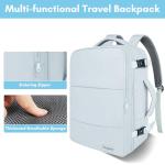 Taygeer Carry On Backpack, 40l Travel Backpack for Women Airline Approved, Cute Underseat Personal Item Travel Bag With Shoe Compartment, Casual Daypack Gifts for Friend Hiking Outdoor Weekend,Blue