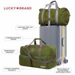 Lucky Travel Duffel Bags 115L, Gym Bag, Travel Bag & Large Duffle Bag for Men, Foldable Overnight Weekender Bags for Women & Men with Adjustable Shoulder Strap, Loden Green