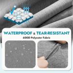 Canway 85L Travel Duffel Bag, Foldable Weekender Bag with Shoes Compartment for Men Women Water-proof & Tear Resistant