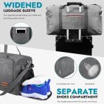 Canway 85L Travel Duffel Bag, Foldable Weekender Bag with Shoes Compartment for Men Women Water-proof & Tear Resistant