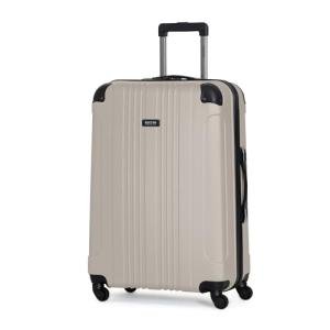 Kenneth Cole REACTION Out of Bounds Lightweight Hardshell 4-Wheel Spinner Luggage, Mushroom, 28-Inch Checked