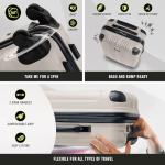 Kenneth Cole REACTION Out of Bounds Lightweight Hardshell 4-Wheel Spinner Luggage, Mushroom, 28-Inch Checked