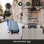 Kenneth Cole REACTION Out of Bounds Lightweight Hardshell 4-Wheel Spinner Luggage, Mushroom, 28-Inch Checked