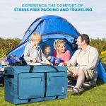 Bago Large Duffle Bag for Travel Women & Men. Durable Lightweight Foldable Travel Duffel Bags For Traveling Women. 100L Duffle Bags for Overnight Bag With Shoe Compartment Collapsible Weekender duffel