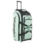 Wrangler Wesley Rolling Duffel Bag, Seaform, Large 30-Inch