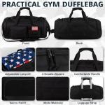 Tactical Gym Bag for Men，50L Large 3 in 1 Sports Duffle Bag with Shoes Compartment for Travel,Water Resistant Travel Backpack Weekender Overnight Bag with Wet Pocket for Women