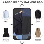 BALEINE Travel Garment Bag, Travel Suit Bag for Men, 42'' Waterproof Carry on Garment Bag for Hanging Clothes, Garment Duffel Bag for Travel Business (Blue)
