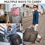 BALEINE Travel Garment Bag, Travel Suit Bag for Men, 42'' Waterproof Carry on Garment Bag for Hanging Clothes, Garment Duffel Bag for Travel Business (Blue)