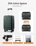 LOVEVOOK Carry On Luggage 22x14x9 Airline Approved with Spinner Wheels, 20 Inch Small Carry On Suitcase with TSA Lock, Expandable Hard Shell Suitcases for Men Women