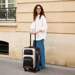 LOVEVOOK Carry on Luggage 22x14x9 Airline Approved, Waterproof Carry on Suitcase with 3 Pouches,Lightweight Softside Underseat Travel Luggage with 360° Spinner Wheels,TSA Lock for Travel Business