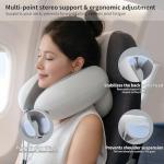 Naturehike Neck Pillow Aeroplane Inflatable, Pressure Air Cushion Inflatable Travel Pillow, Lightweight Neck Pillow Adult for Airplane, Train, Office