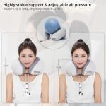 Naturehike Neck Pillow Aeroplane Inflatable, Pressure Air Cushion Inflatable Travel Pillow, Lightweight Neck Pillow Adult for Airplane, Train, Office